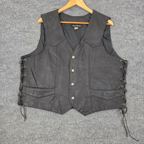Vtg steer brand vest mens - steer,