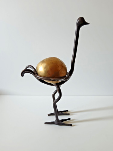 Autruche fer forgé son - autruche, et