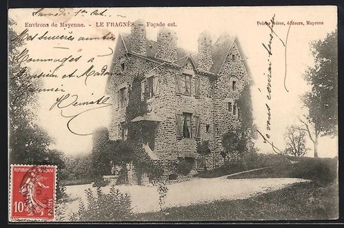 Cpa fragnés mayenne - le,