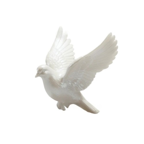 Sculpture colombe blanche