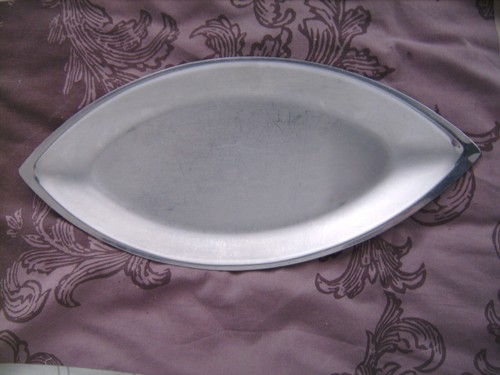 Plat ovale inox massif - inox,