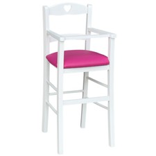 Chaise Haute en Bois Blanc