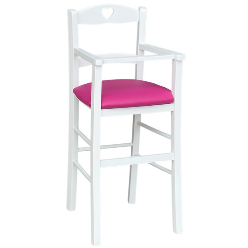 Chaise haute bois blanc - chaise,