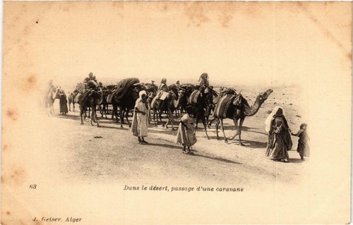 Cpa algeria geiser dans - cpa, 63