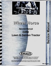 Wheel Horse D250 Tractor Service Repair Manual Lawn Garden