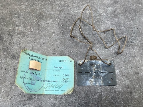 Ancienne plaque prisonnier - ancienne,
