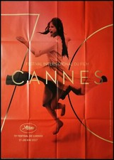 FESTIVAL CANNES 2017 Original Movie Poster 47x63" Grande CLAUDIA CARDINALE