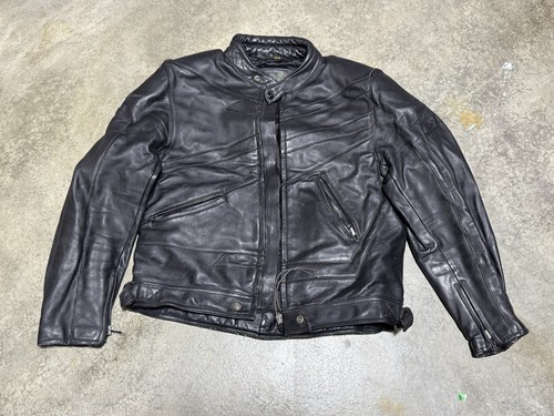 Blouson moto cuir - vintage, polo