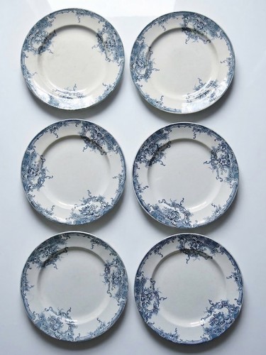 Assiettes anciennes boch - 6,