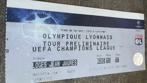 Ticket lyon v anderlecht - )),