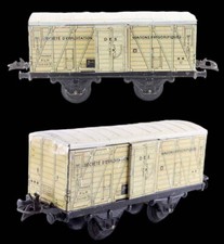 Hornby train fridge wagon - 0 scale / antique toy