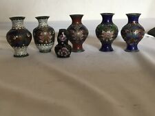 # FALLBOARD lot mini vase bronze enamels china chinese asia