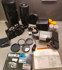 Konica FS-1 35mm Camera W/ Extras Untested Please Read
