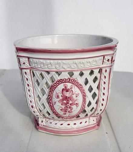 Ancien cache pot ajouré - ajouré, en