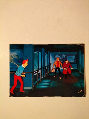 Carte postale 1973 - tintin, et