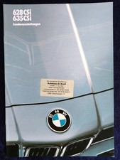 BMW 6 Series, E 24, Optional Equipment, Brochure 1.1983 Models: 628 CSi, 635 CSi