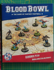 Blood bowl : Lizardmen pitch and dugouts / plateau de jeu hommes lézards