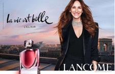 FASHION PUB ADVERTISING PERFUME LANCÔME LA VIE EST BELLE JULIA ROBERTS 2 PAGES