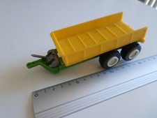 remorque agricole modele jaune / vert deux essieux