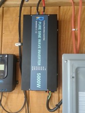 Pure Sine Wave Power Inverter 5000W 12V DC to AC 120V Truck Car RV Home Solar