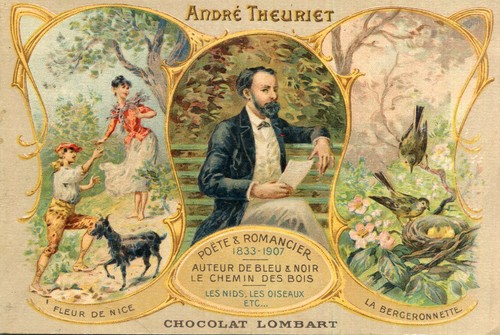 Lot cartes poète romancier - 2,