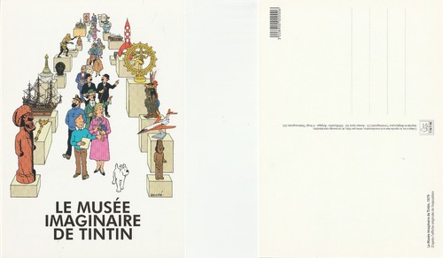 Tintin carte postale musée - carte,