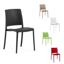 Chaise empilable en plastique