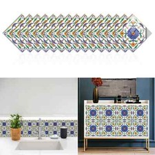 5 STICKERS AUTOCOLLANT MOSAIQUE CARREAU CARRELAGE ANCIEN MUR SOL 12x12cm 2