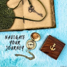 Boussole nautique à bouton