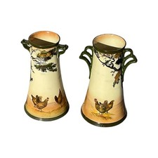 2 VASES céramique  ROYAL DOULTON  modèle REAL OLD WILLOW signés et numérotés