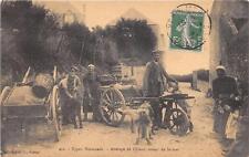 CPA 14 TYPES NORMAND CHIENS COUPLING RETURN FROM THE SEA (CPA TOP!! RARE