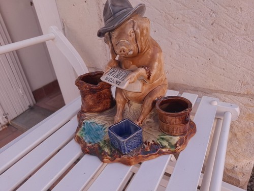 Pot tabac en barbotine - a,