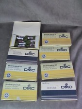 Lot of 8 boxes of embroidery cotton yarn MILLS, 8 m. D.M.C.