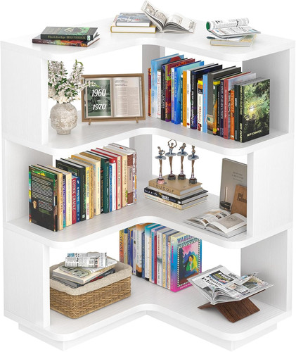 Corner book shelf 4 tier - corner,