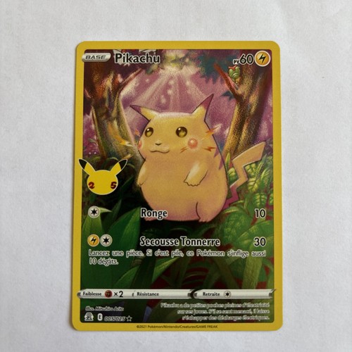 Carte pokémon pikachu full - pokémon,