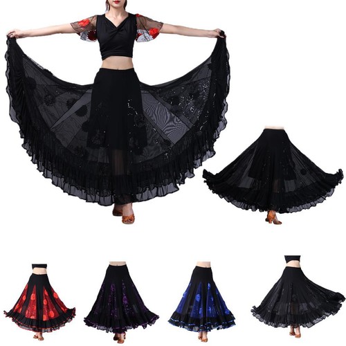 Flamenco jupe robe à fleurs - ,