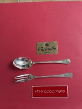 CUILLÈRE SERVICE  CHRISTOFLE FRANCE AMERICA 25 CM METAL ARGENTE TRÈS BEL ÉTAT