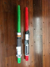 Hasbro Star Wars Lightsaber Red Green Sound Jedi Sith Light