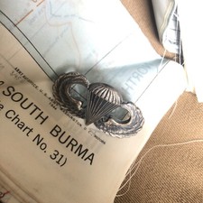 Jump Wings para  Badge  USGI Parachutist  Airborne VIET NAM war Era Insignia