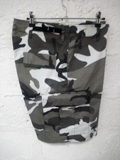 SHORT 42/44 TYPE MILITAIRE BDU  CAMOUFLAGE URBAIN BLANC
