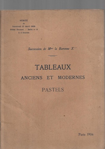 Year 1906 catalog auction - year, 1906.