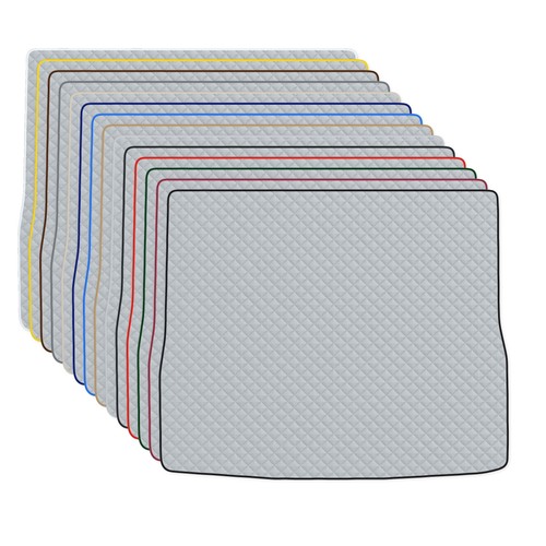Gris cuir éco tapis coffre - cuir, de