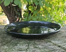 ROBERT PICAULT VALLAURIS ceramic dish black enamel Jouve Capron Blin Madoura RP