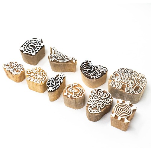 Ensemble tampons en bois - tampons,