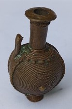 AFRICAN ART - BRONZE OINTMENT JAR