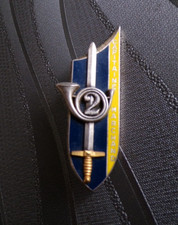 INSIGNE MILITAIRE PROMOTION EOR EAI CHASSEUR SCH MARCHAND / FRAISSE BE