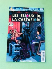 CARTE POSTALE 15X10 TINTIN HOMMAGE A HERGE PASTICHE LES BIJOUX DE LA CASTAFIORE