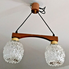 **LUSTRE ANNÉES 1960 LAITON