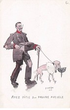 P. CHATILLON (satirical military illustrator) "have mercy on a poor man