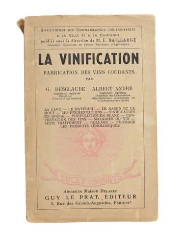Vinification g desclaude - la,